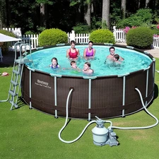 Каркасный бассейн Bestway 56484, 427 х 122 см., с песочным фильтр-насосом